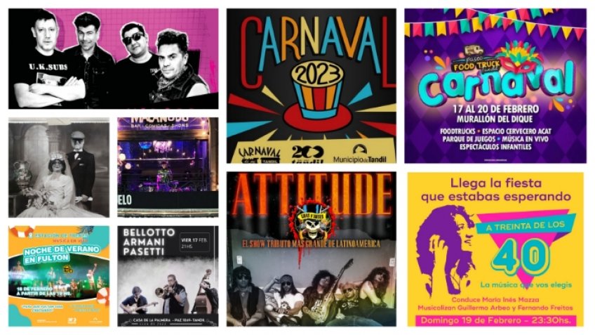 Extensa agenda del fin de semana de Carnaval en Tandil